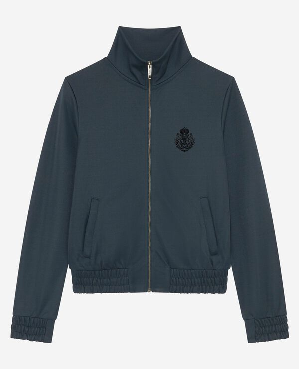 The Kooples DAMEN FOREST sweatshirt mit reißverschluss dunkelgrün