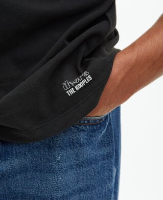 The Kooples MIXED BLACK WASHED the doors x the kooples unisex faded black t-shirt