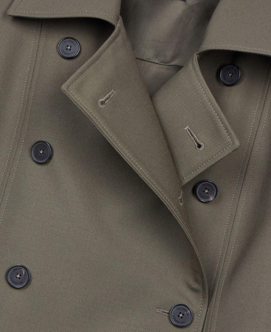 The Kooples DAMEN KAKI kurzes, khakifarbenes kost&uuml;mkleid