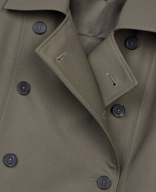 The Kooples DAMEN KAKI kurzes, khakifarbenes kost&uuml;mkleid