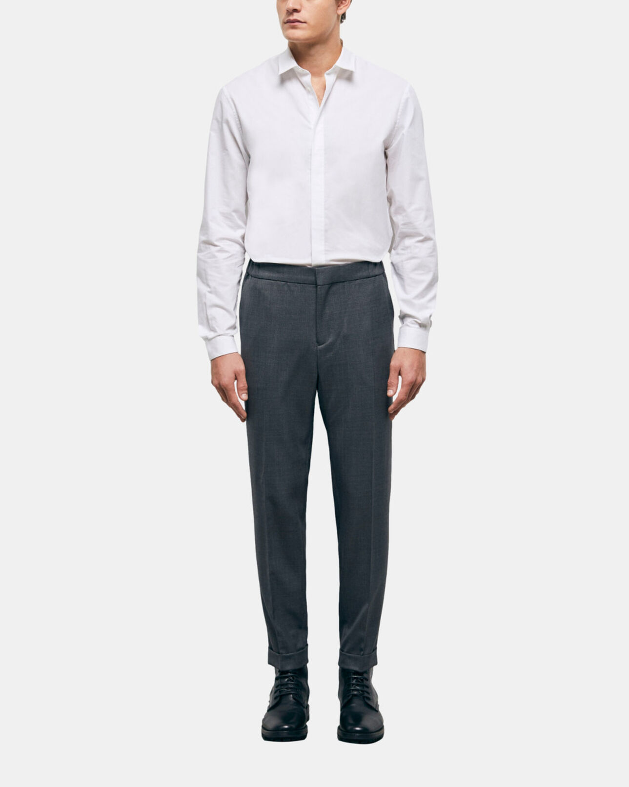 The Kooples HERREN GREY graue anzughose aus wolle