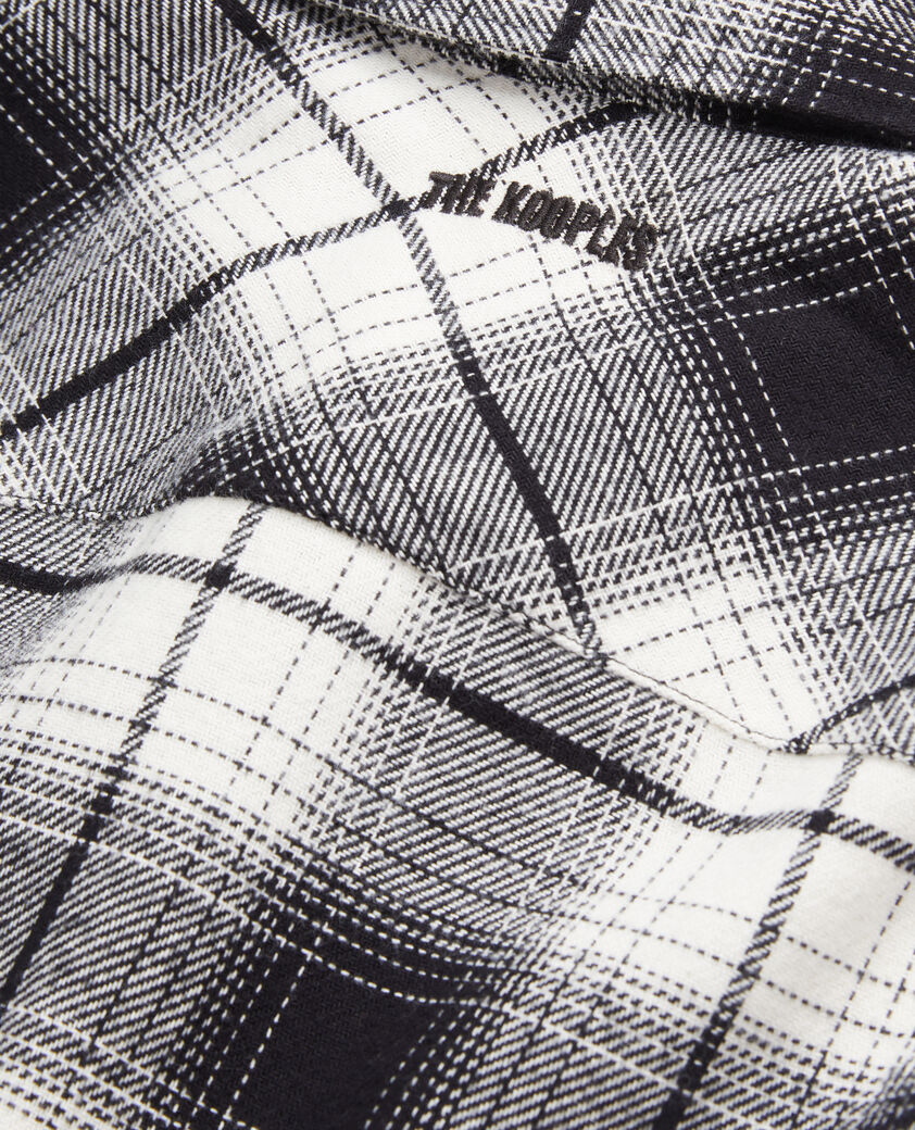 The Kooples FEMME BLACK WHITE surchemise à carreaux noirs et blancs