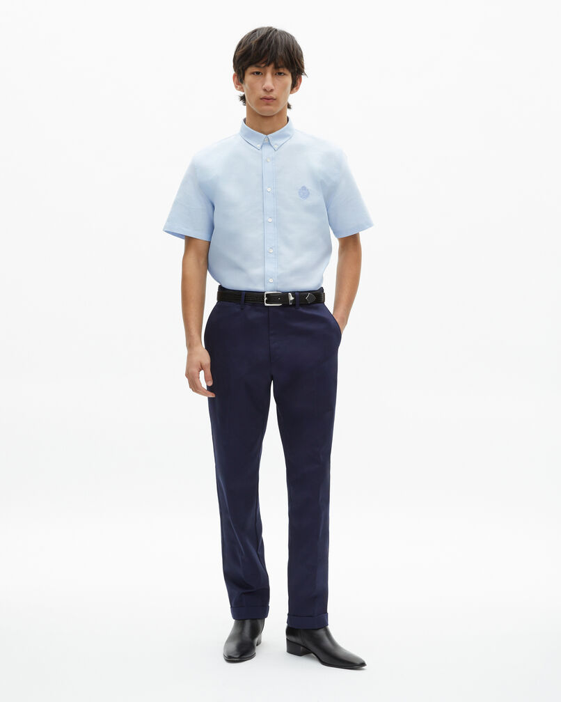The Kooples HOMME SKY chemise manches courtes bleue