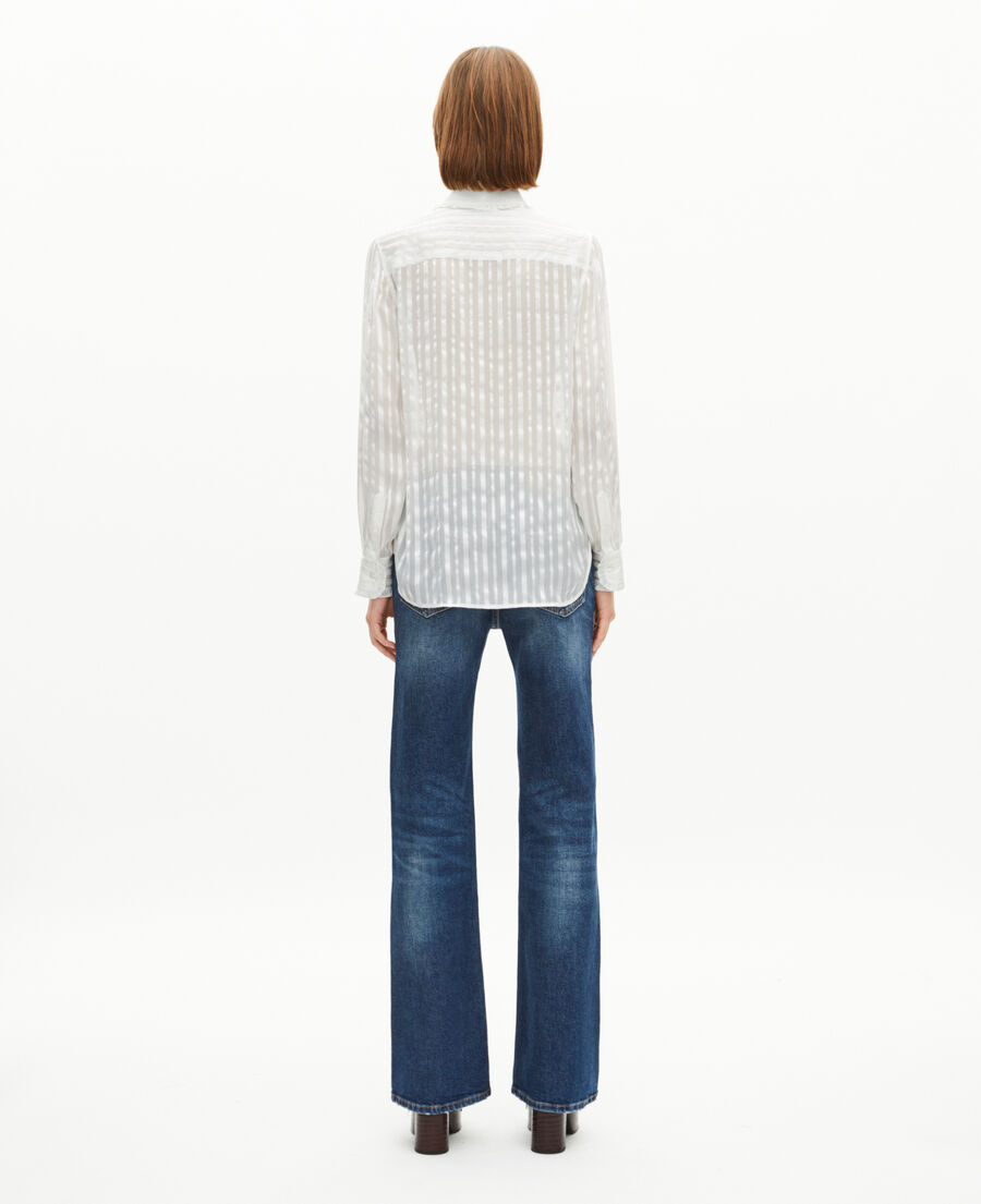 The Kooples F WHITE white silk ruffled shirt