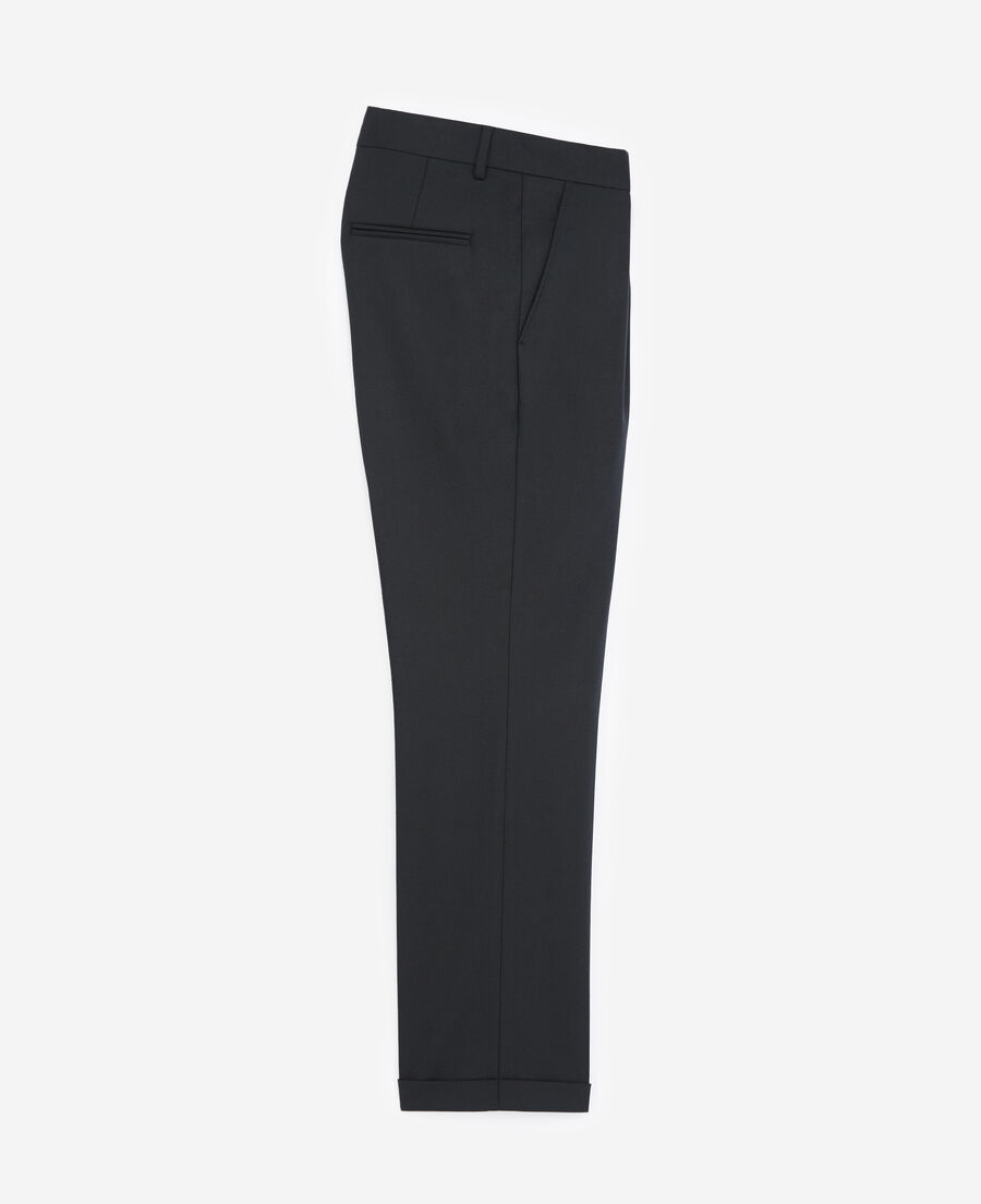 pantalon laine noir