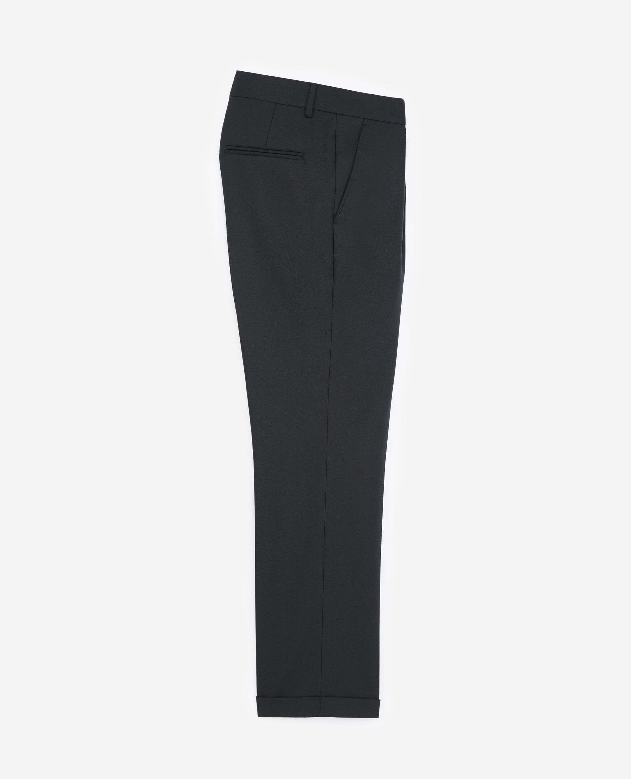 Pantalon laine noir, BLACK, hi-res image number null