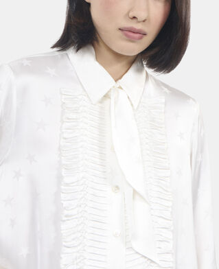 The Kooples WOMEN ECRU ecru jacquard shirt