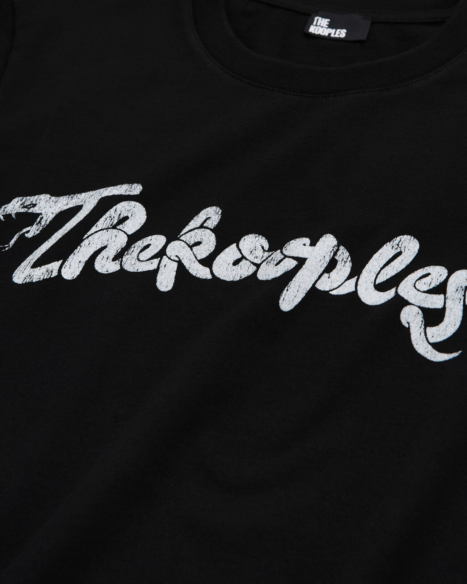 Women's black t-shirt with snake logo print, BLACK WASHED, hi-res image number null