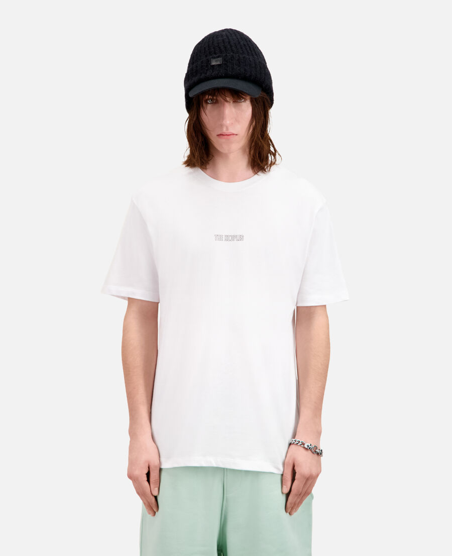 t-shirt homme blanc avec logo