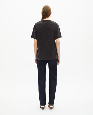The Kooples F BLACK WASHED t-shirt with faded black screen print