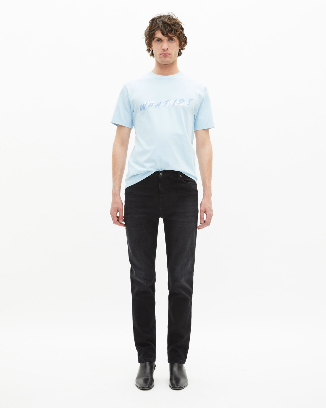 The Kooples HOMME BLUE SKY t-shirt what is bleu clair