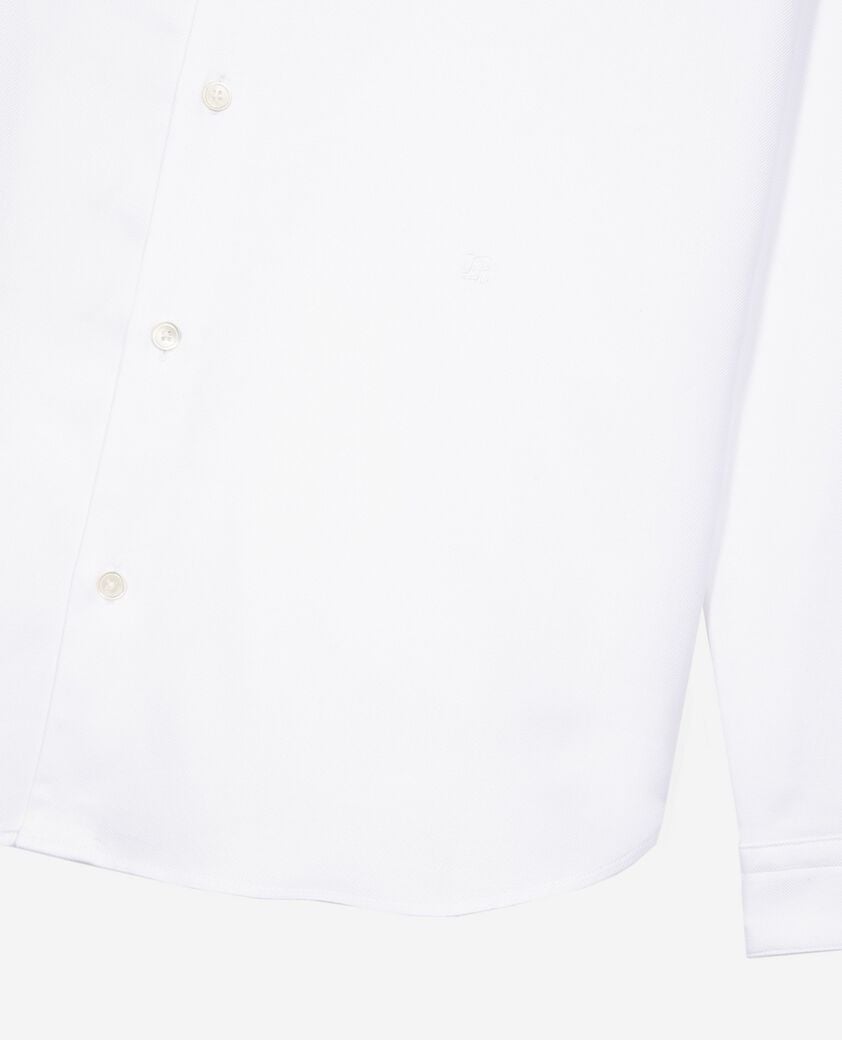 The Kooples HOMME WHITE chemise formelle col officier blanche