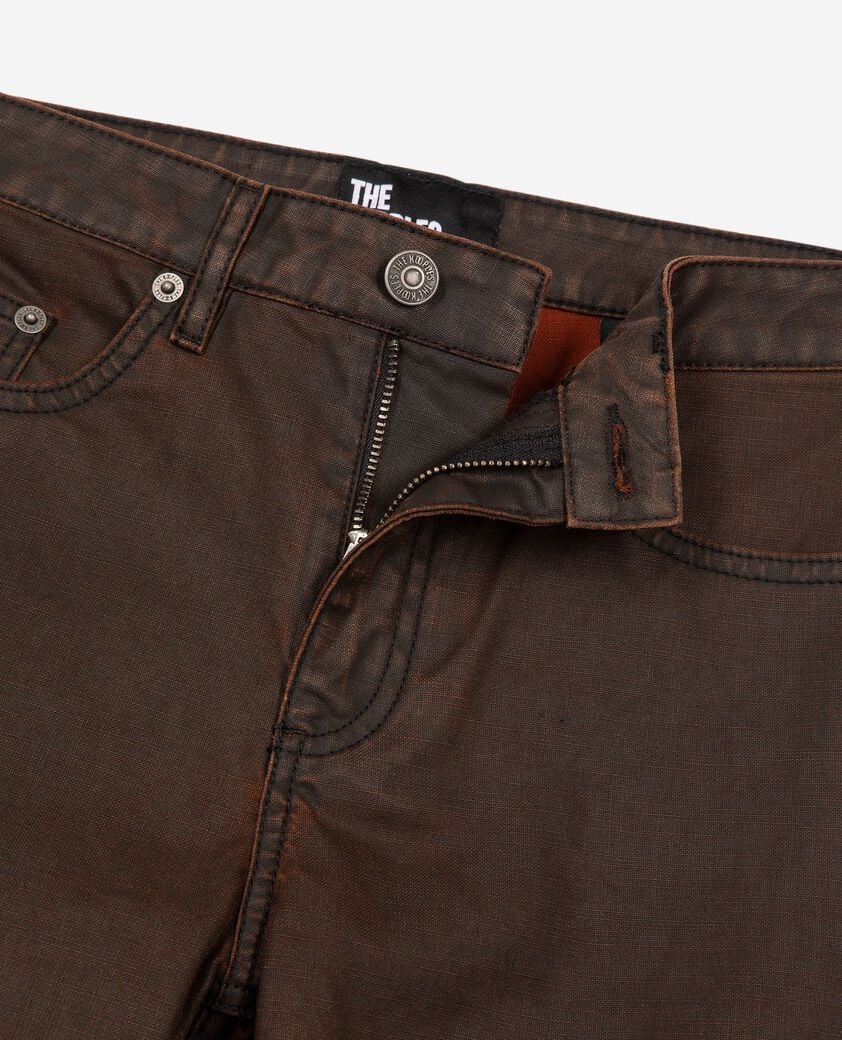The Kooples FEMME BROWN jean coupe flare marron