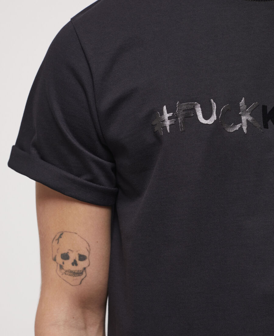 black logo t-shirt