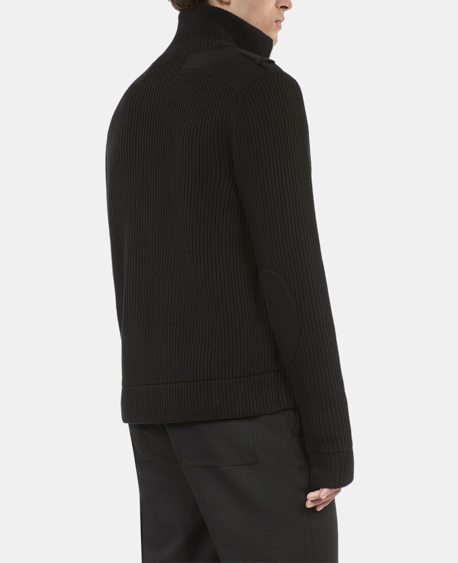 The Kooples H BLACK black cotton cardigan