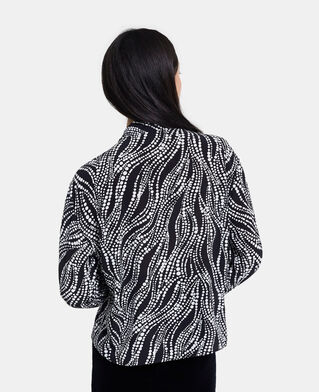 The Kooples F BLACK WHITE printed top