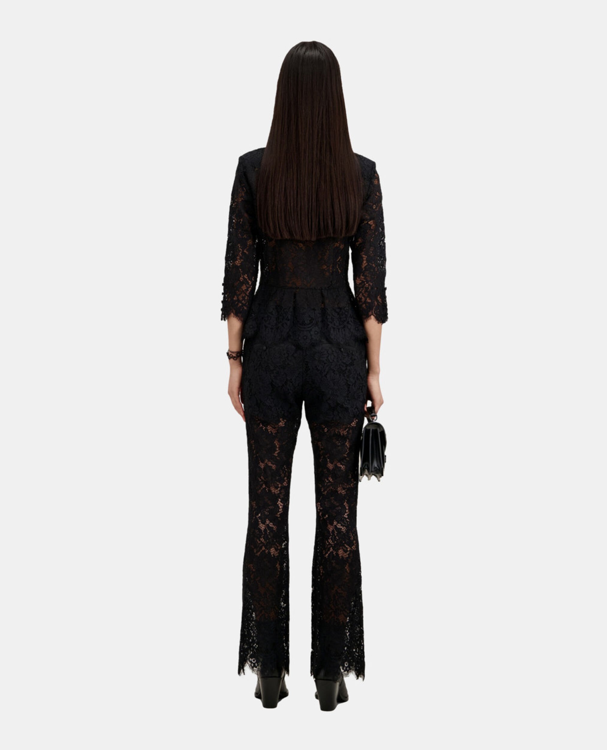 Black lace trousers, BLACK, hi-res image number null