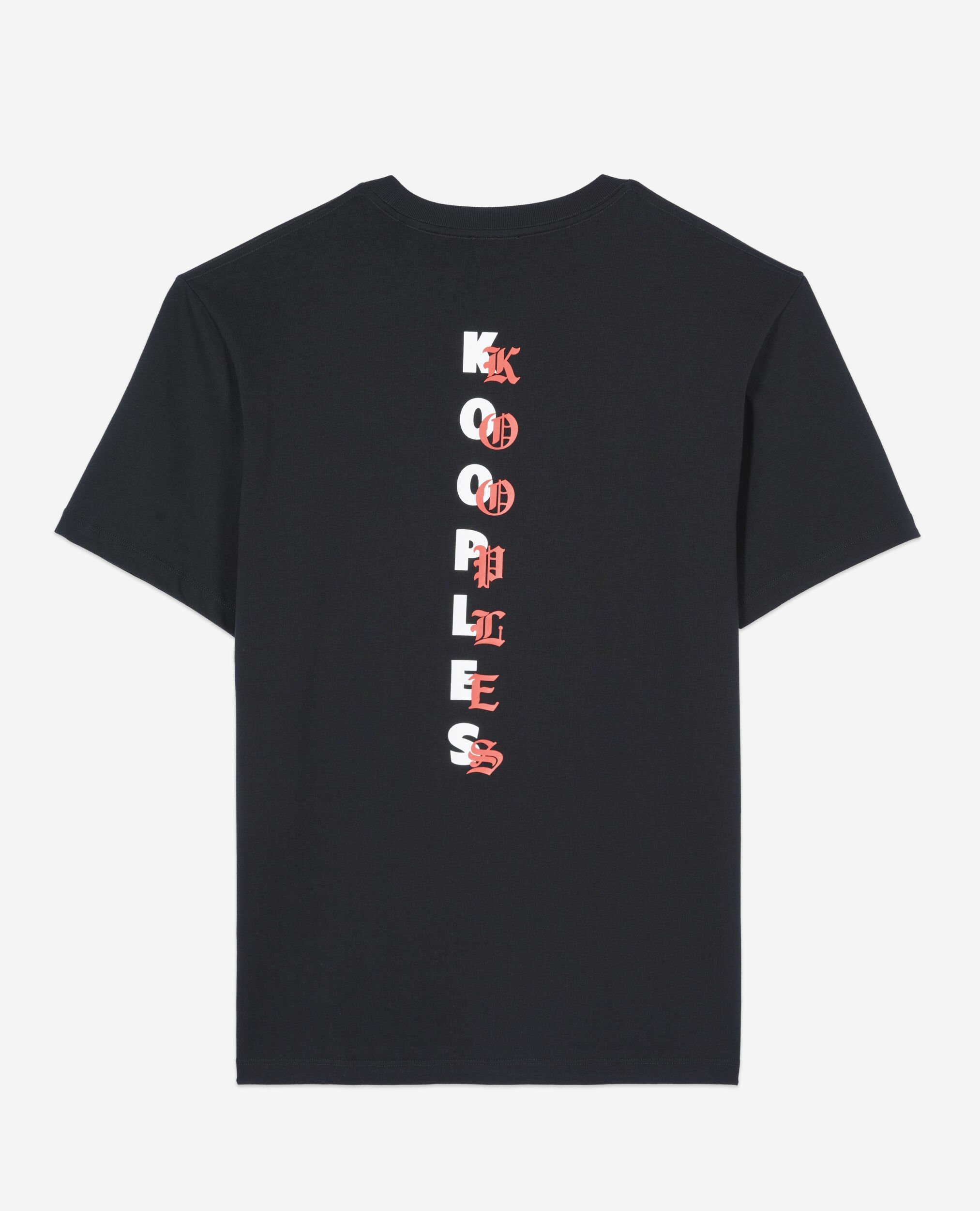 T-shirt avec sérigraphie Logo noir, BLACK, hi-res image number null