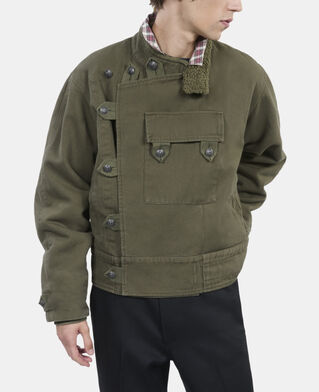 The Kooples H OLIVE NIGHT khaki officer-style jacket