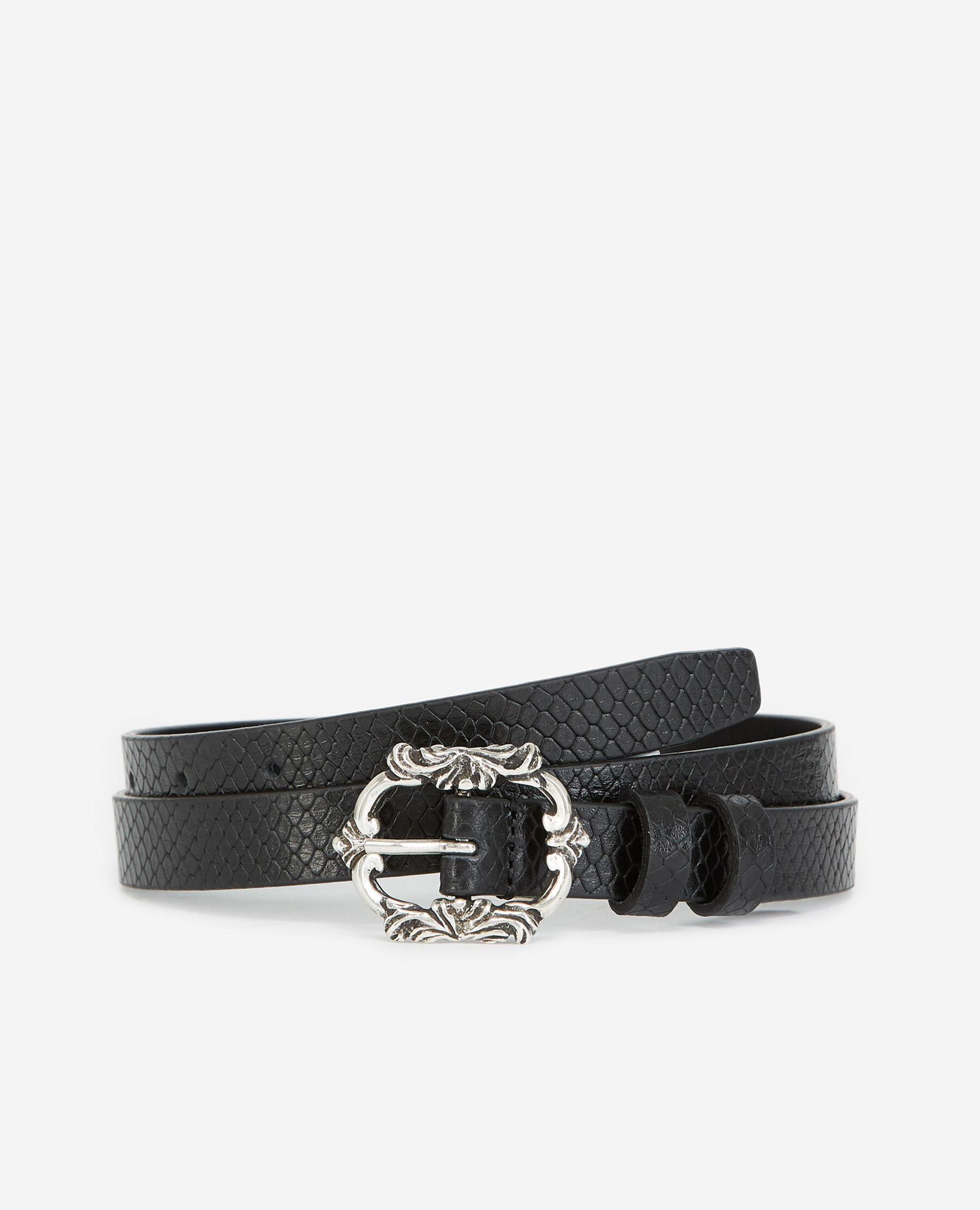 Leather belt with double g buckle with best sale snake