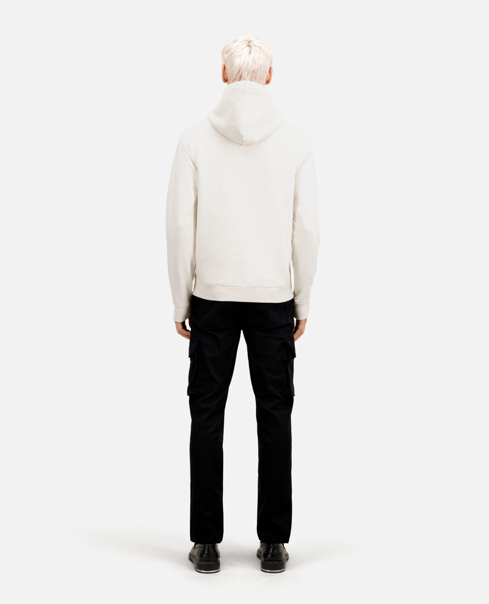 Sweatshirt Homme à  capuche Logo écru, OFF WHITE, hi-res image number null