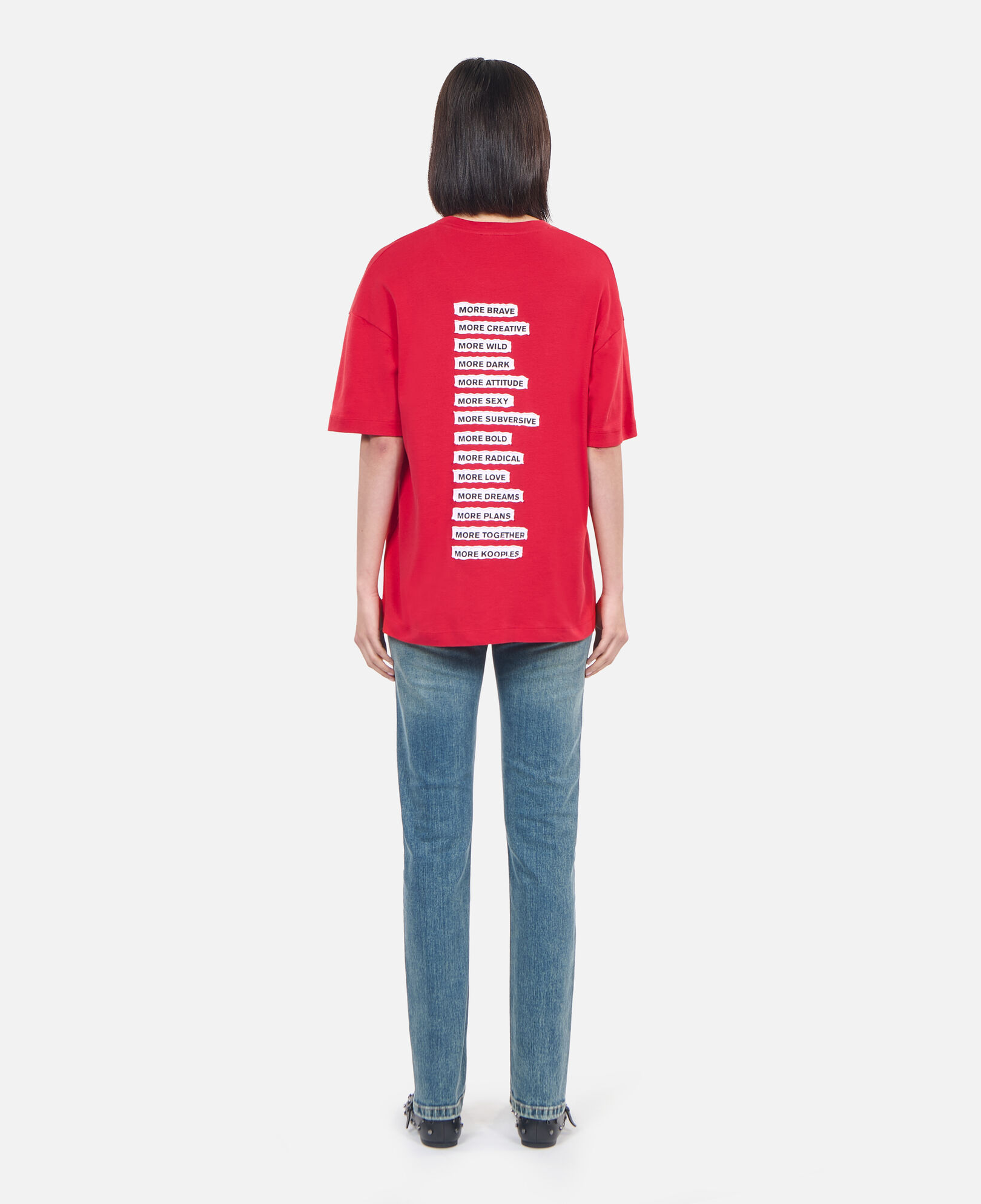 The Kooples DAMEN RUBIS rotes t-shirt aufnähern