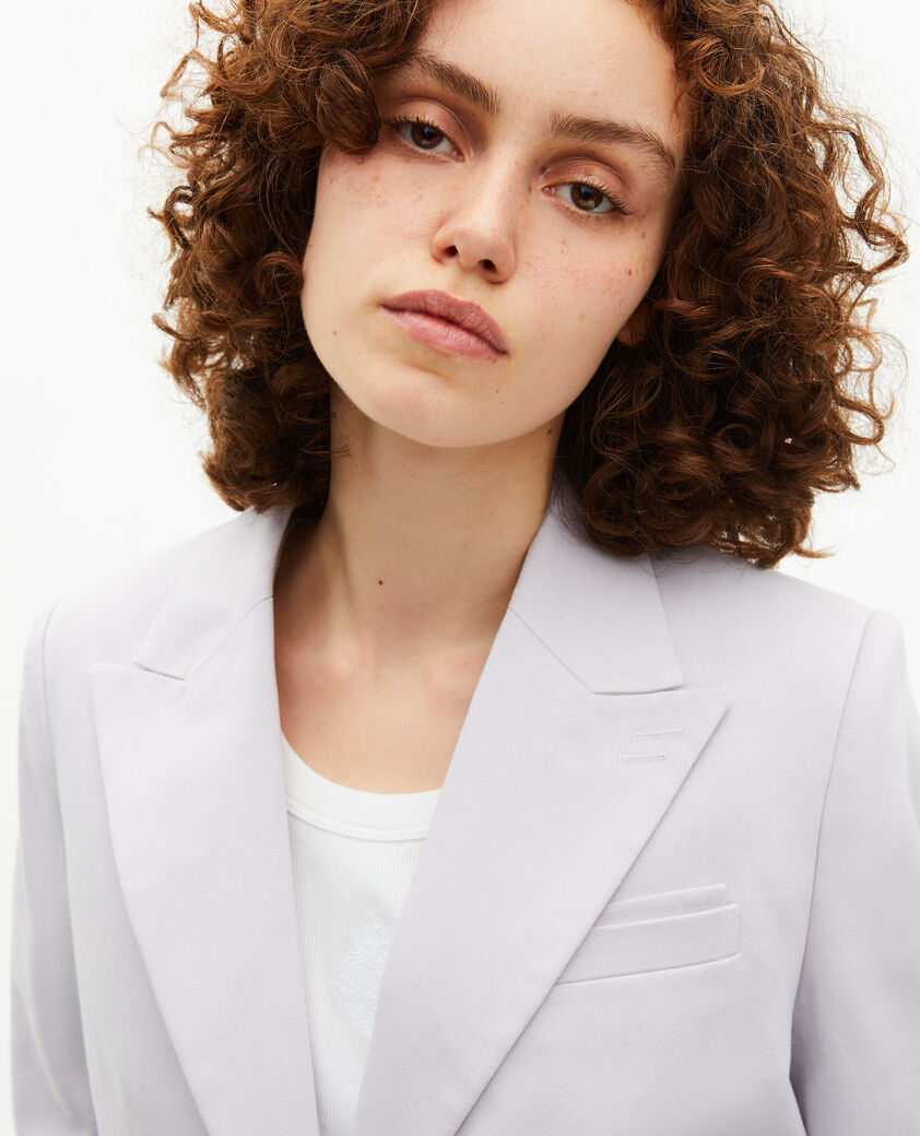 The Kooples WOMEN LIGHT PURPLE lilac straight suit jacket