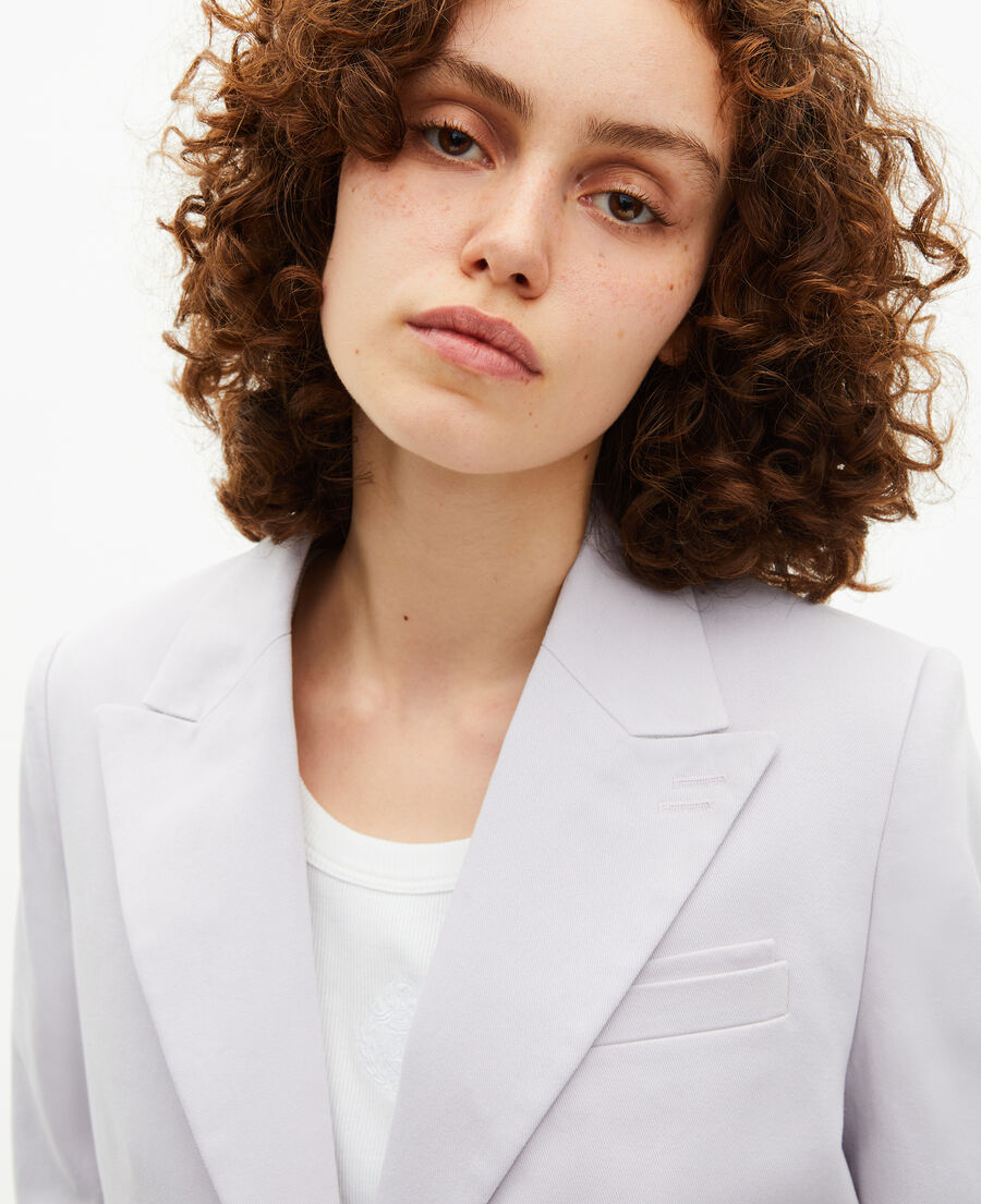 The Kooples WOMEN LIGHT PURPLE lilac straight suit jacket