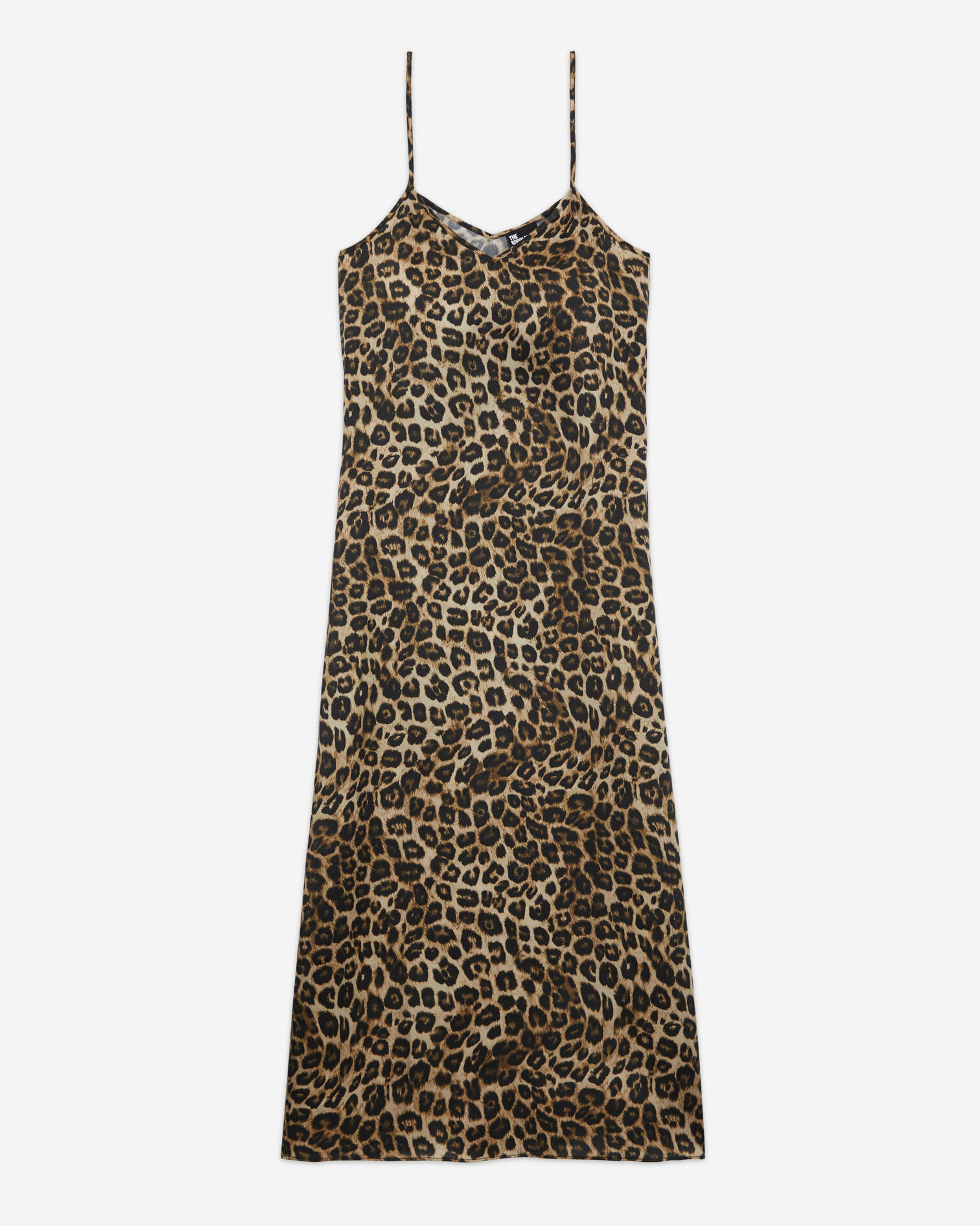 Long leopard print silk dress, LEOPARD, hi-res image number null