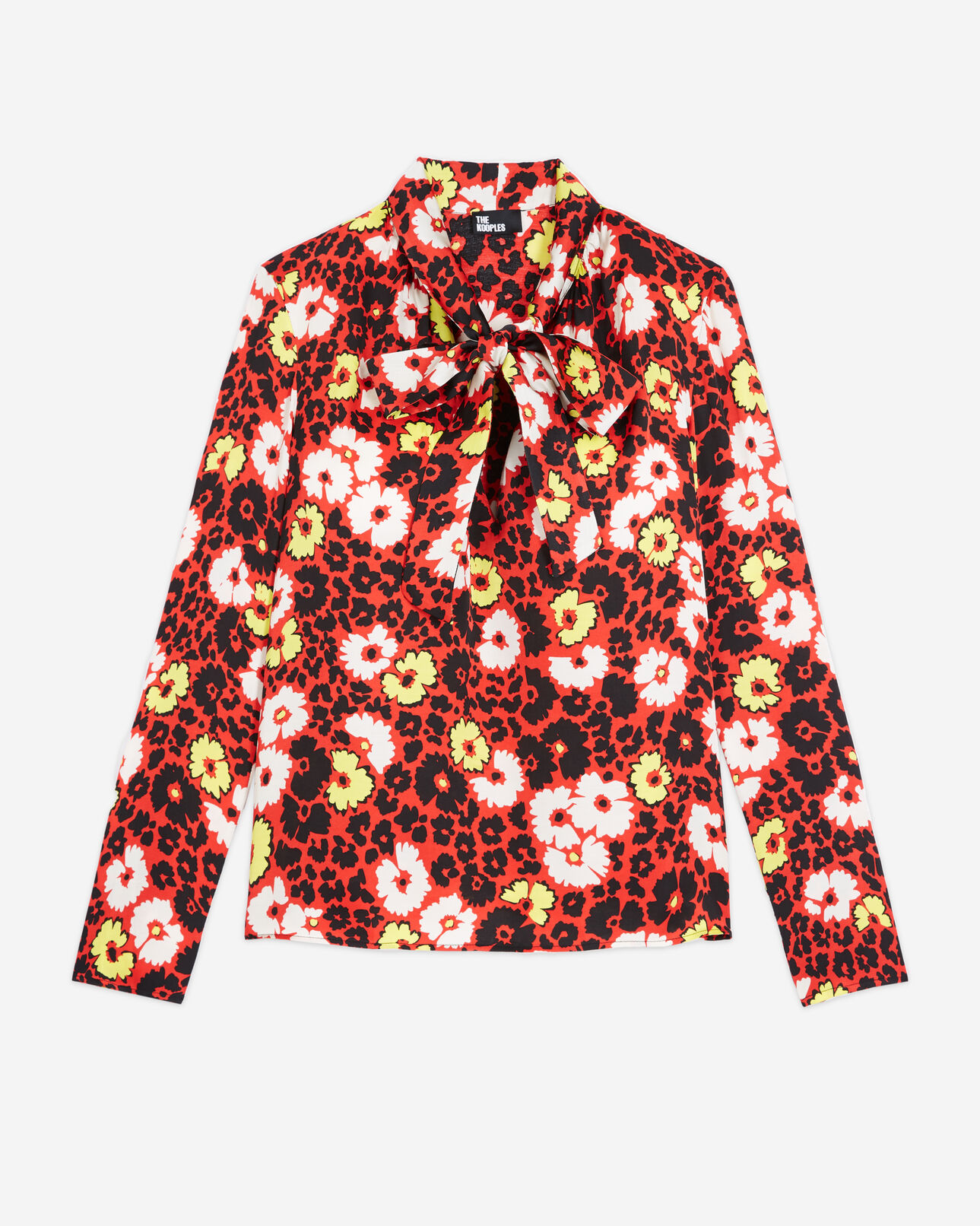 The Kooples FEMME RED / YELLOW top imprimé fleuri