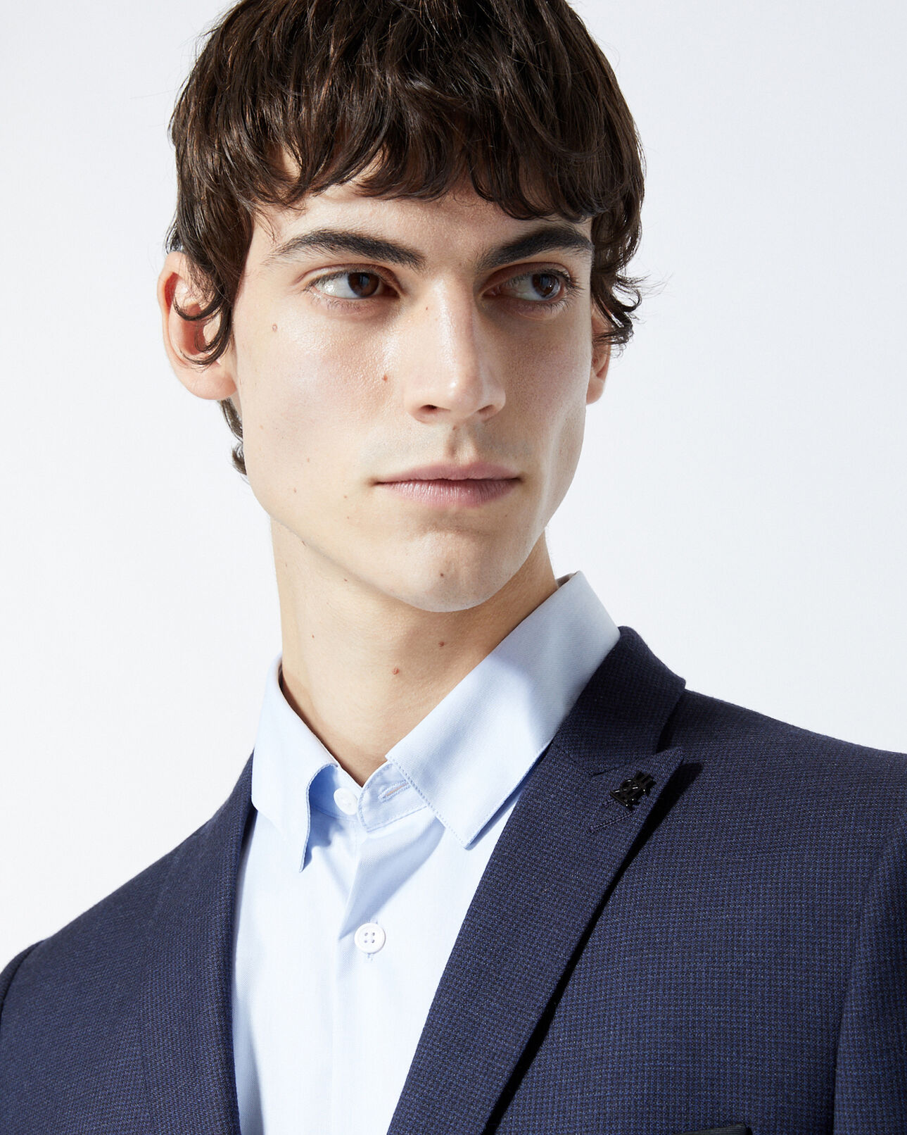 The Kooples MEN NAVY navy blue formal jacket with motif
