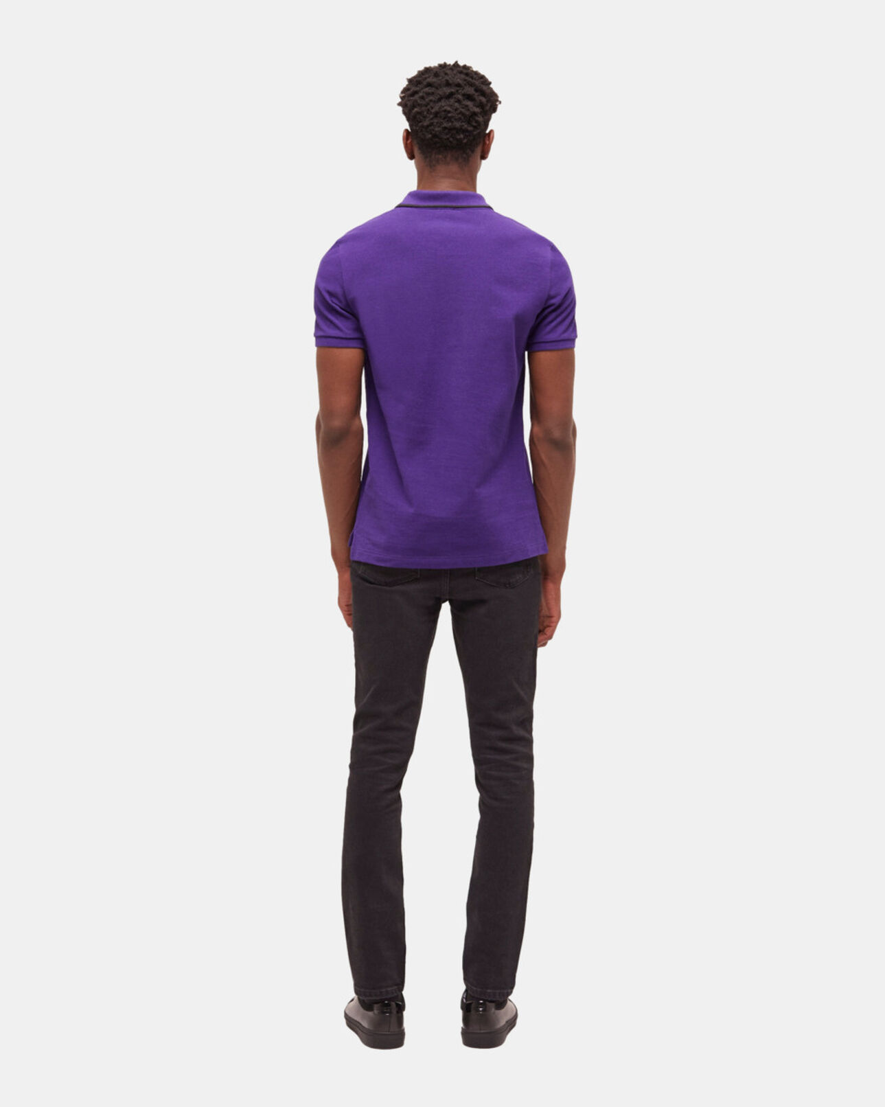 The Kooples HOMBRE PURPLE camisa polo logotipo violeta