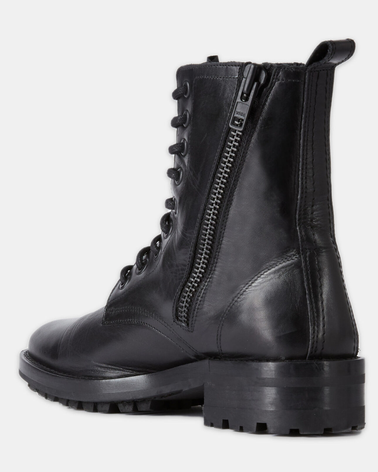 The Kooples F BLACK black leather boots