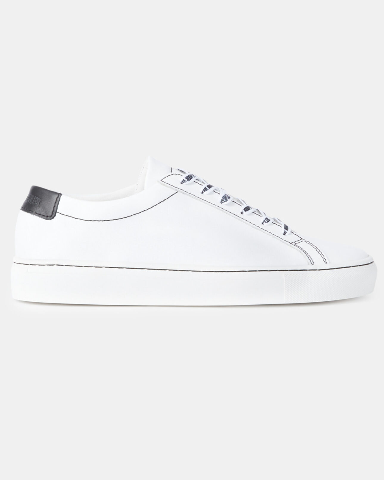 The Kooples FEMME WHITE baskets en cuir blanches