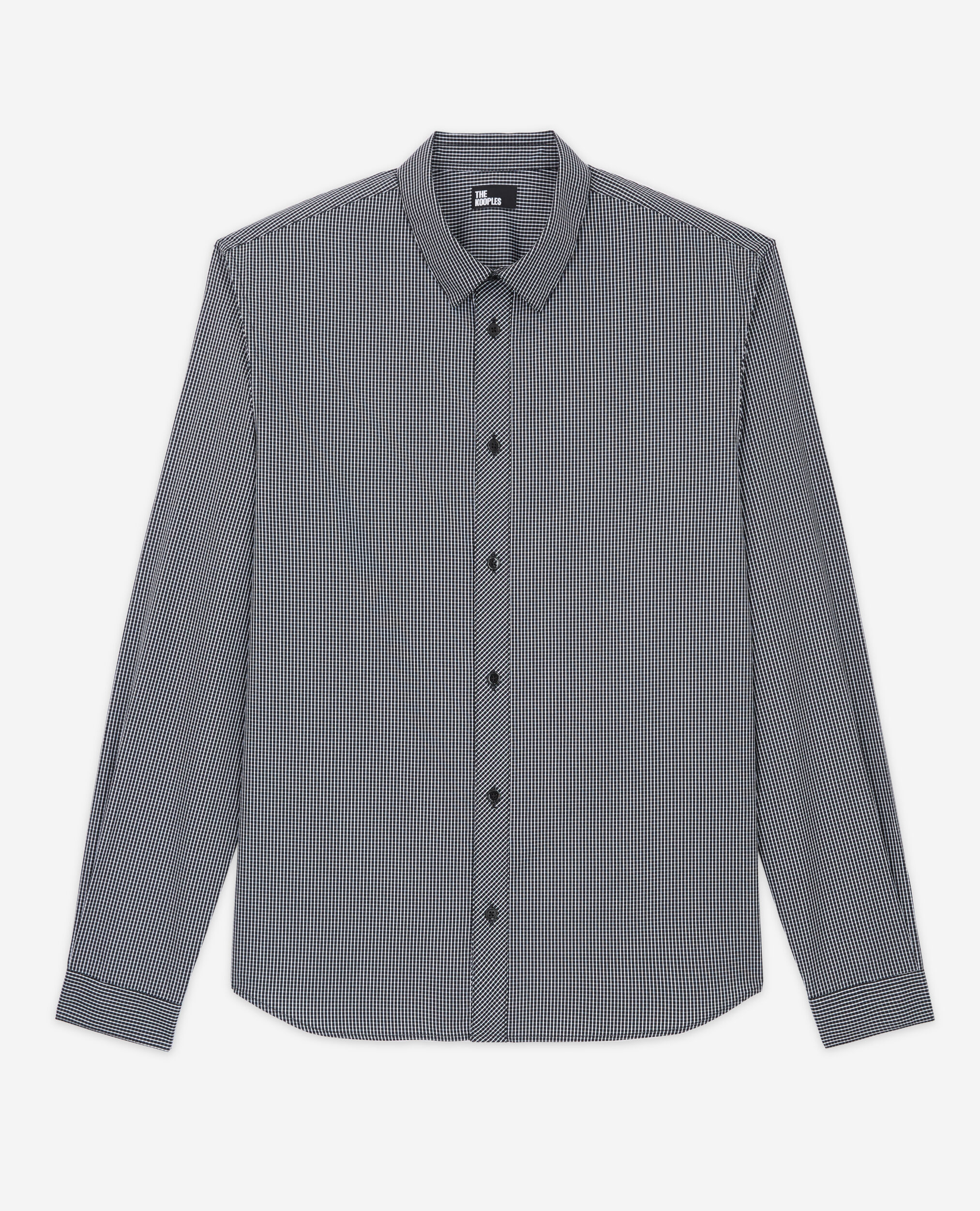 Camisa de cuadros, BLACK WHITE, hi-res image number null