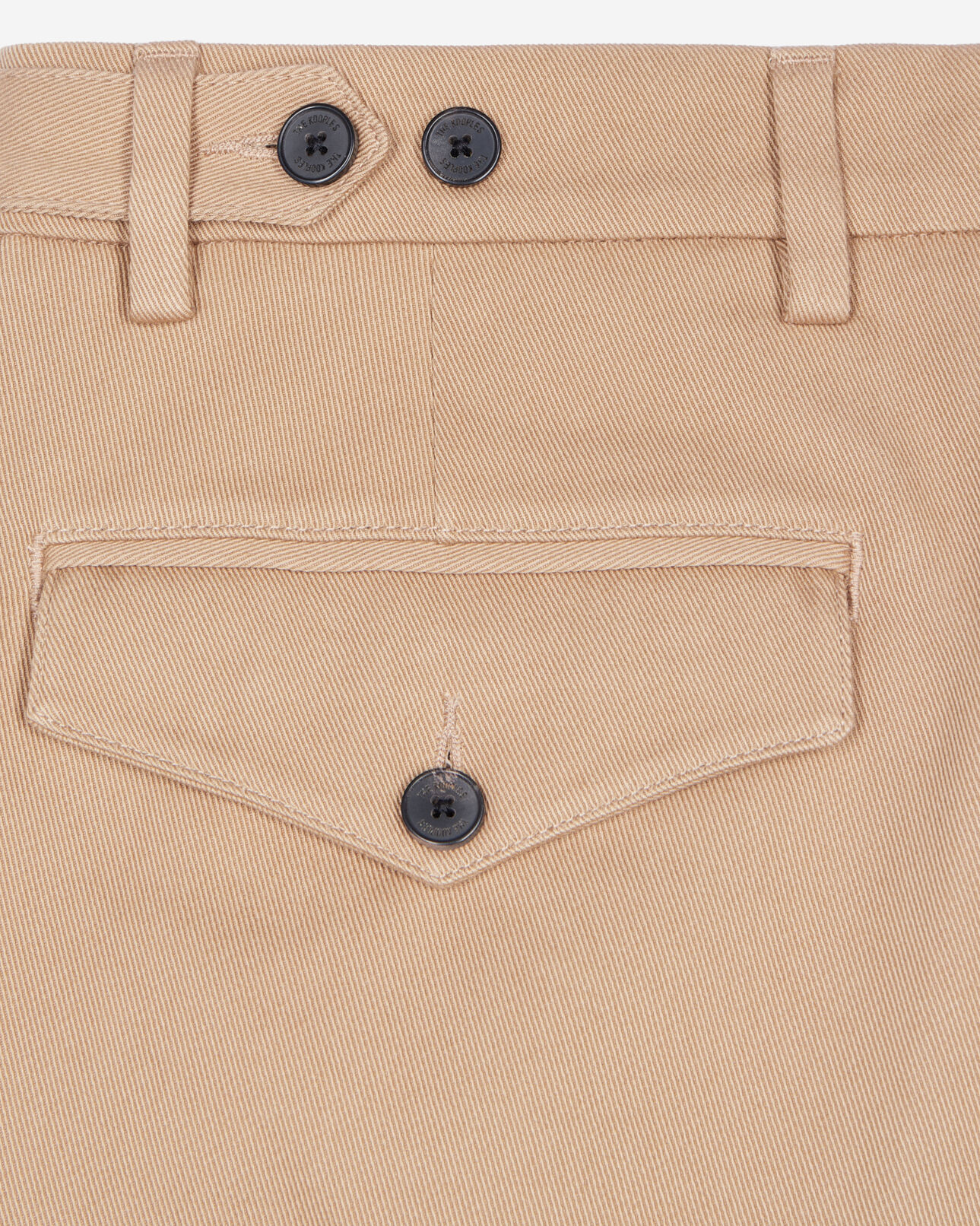 The Kooples MEN CAMEL camel cotton trousers