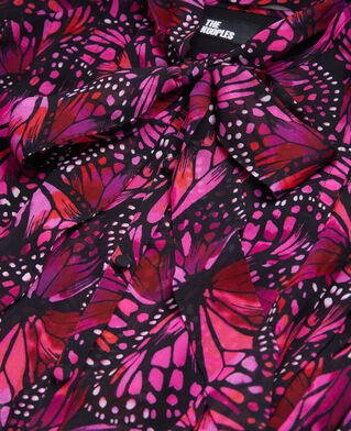 The Kooples FEMME PINK robe courte imprimée avec volants