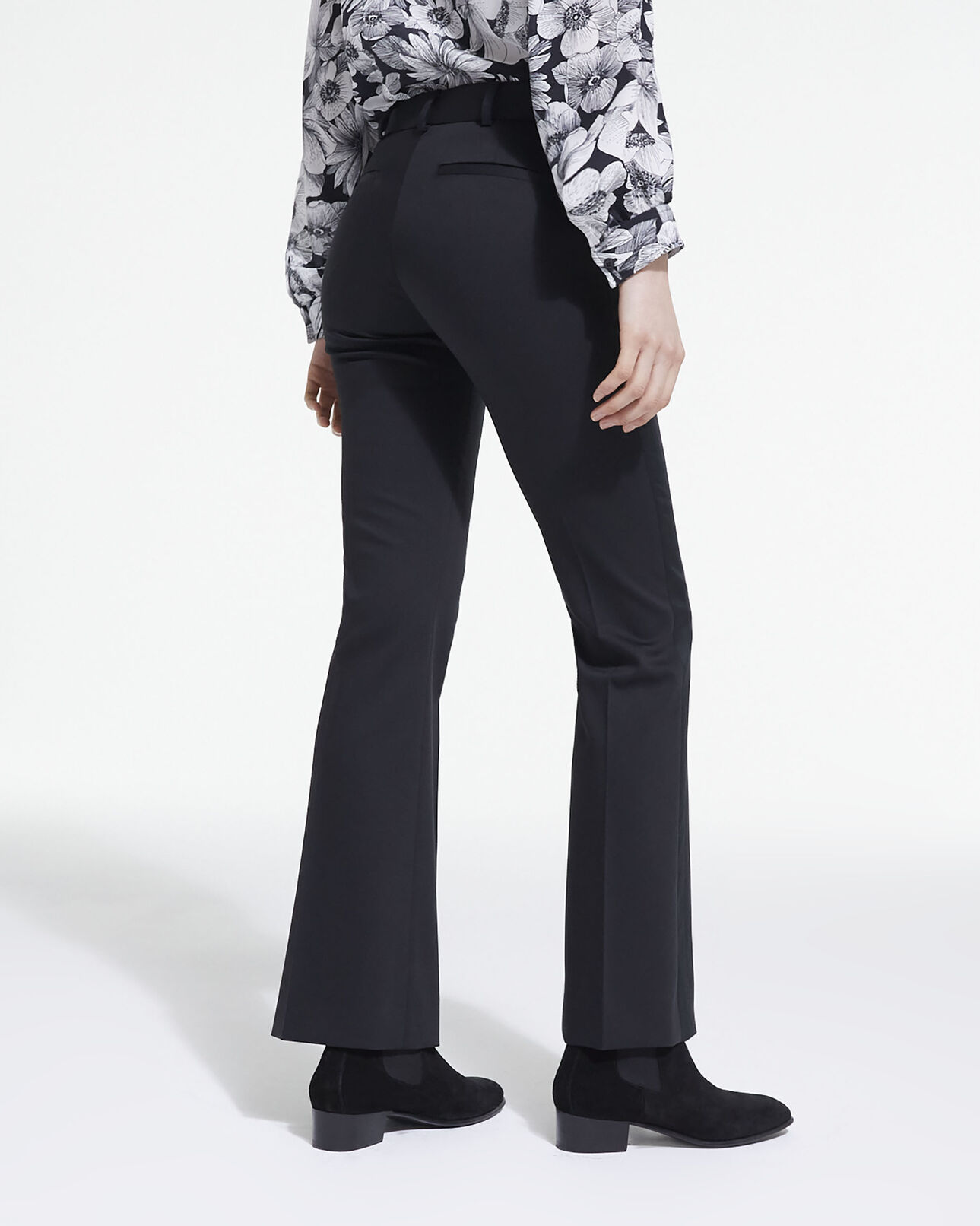 The Kooples DAMEN BLACK schwarze anzughose aus wolle
