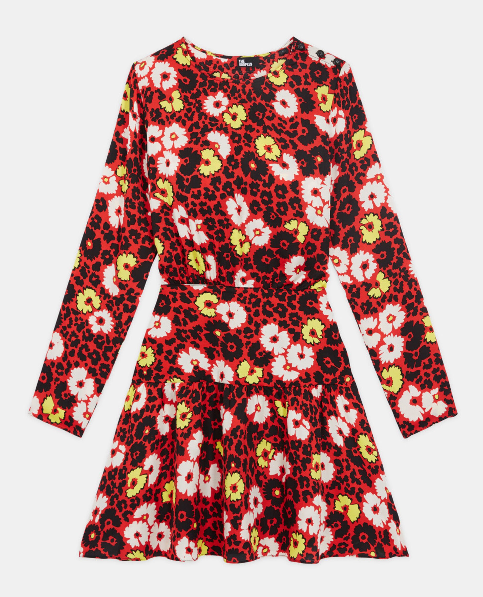 Robe courte imprimé fleuri, RED / YELLOW, hi-res image number null