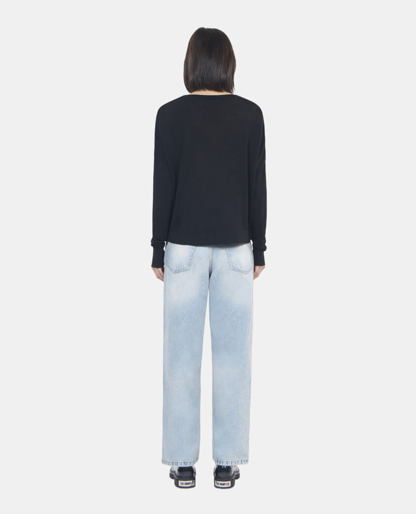 The Kooples MUJER BLACK jersey lana merina negro