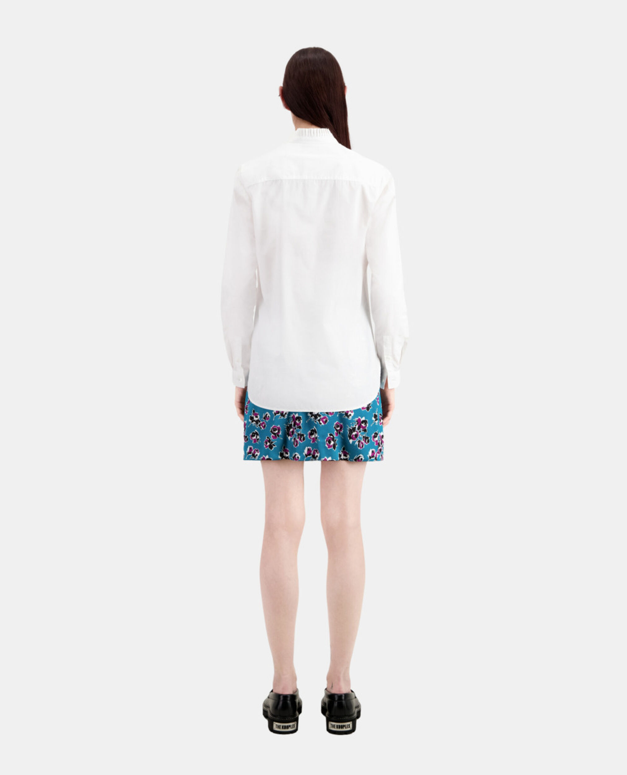 Chemise blanche en popeline, WHITE, hi-res image number null