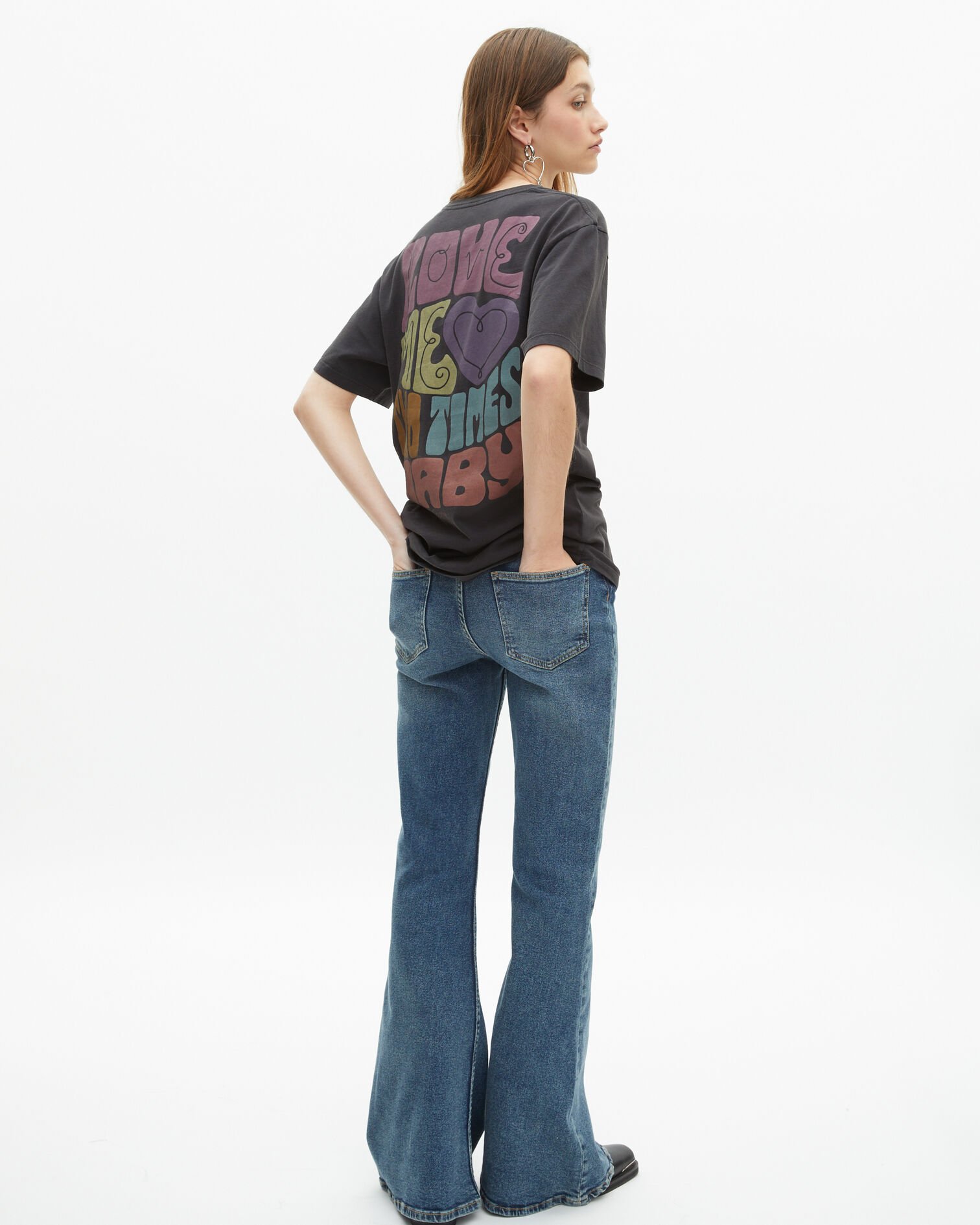 T-shirt The Doors X The Kooples noir délavé, BLACK WASHED, hi-res image number null