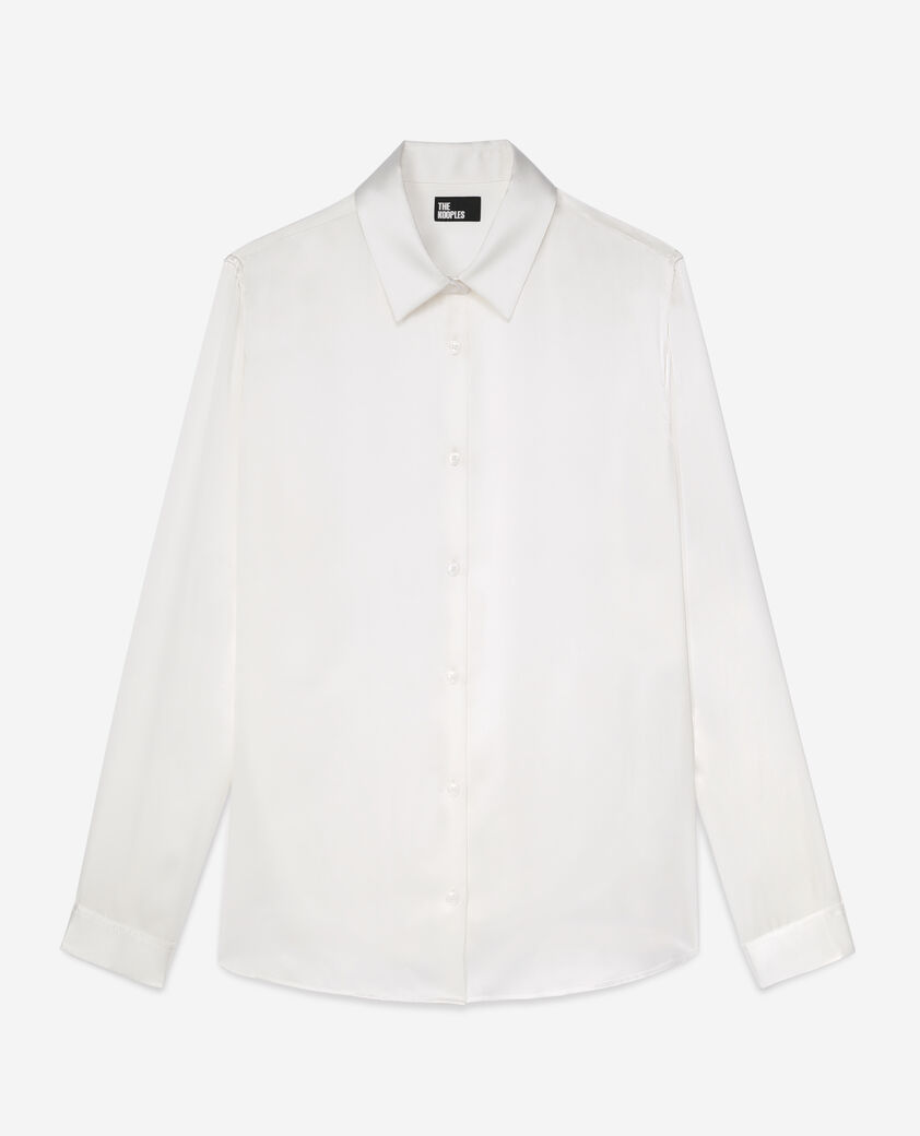 The Kooples WOMEN ECRU ecru silk shirt