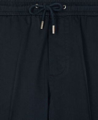 The Kooples MEN NAVY navy blue cotton trousers