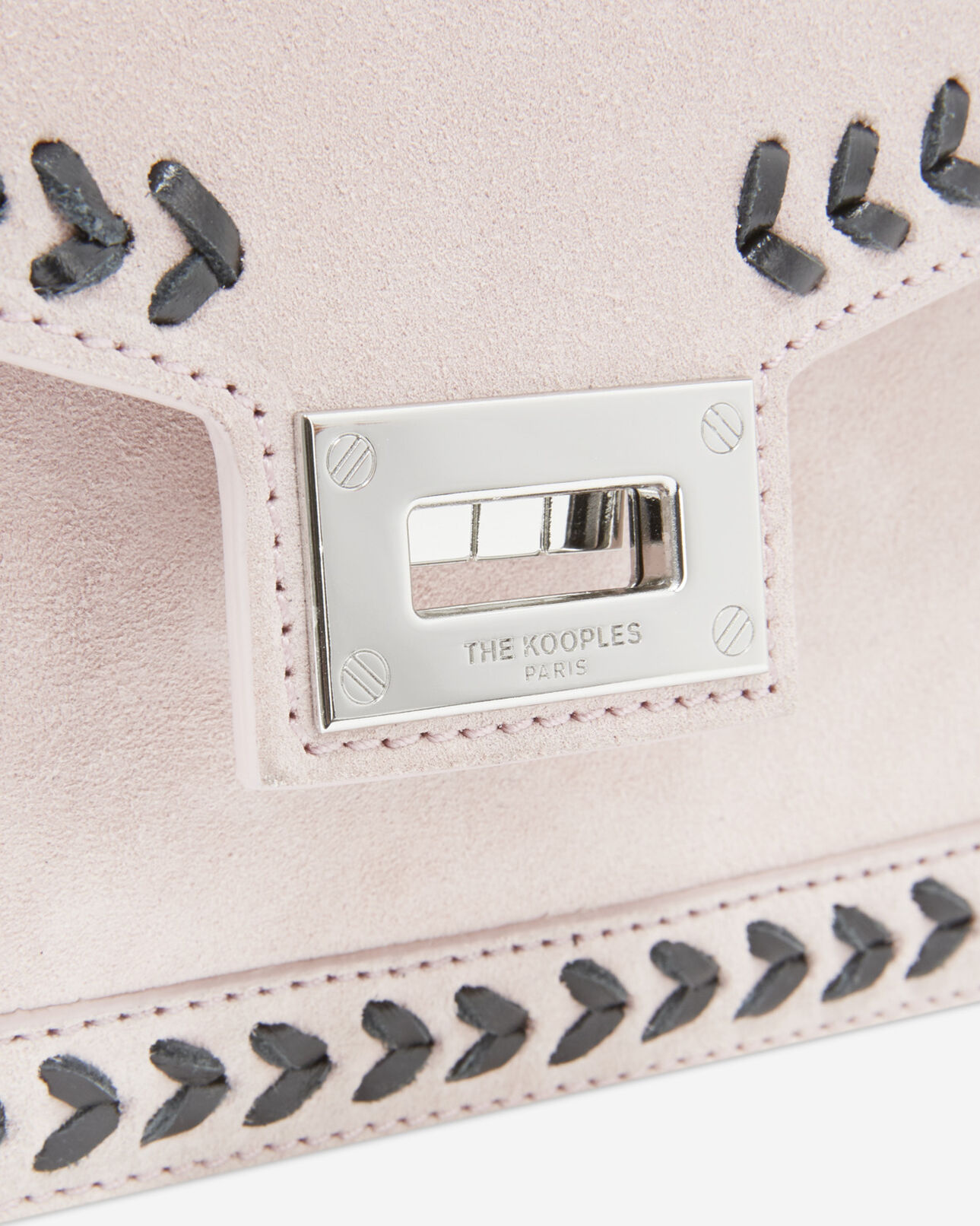 The Kooples WOMEN LIGHT PINK small emily bag in pink leather