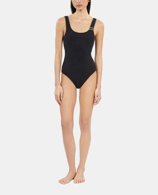 The Kooples WOMEN BLACK the kooples x luz one-piece swimsuit with black straps