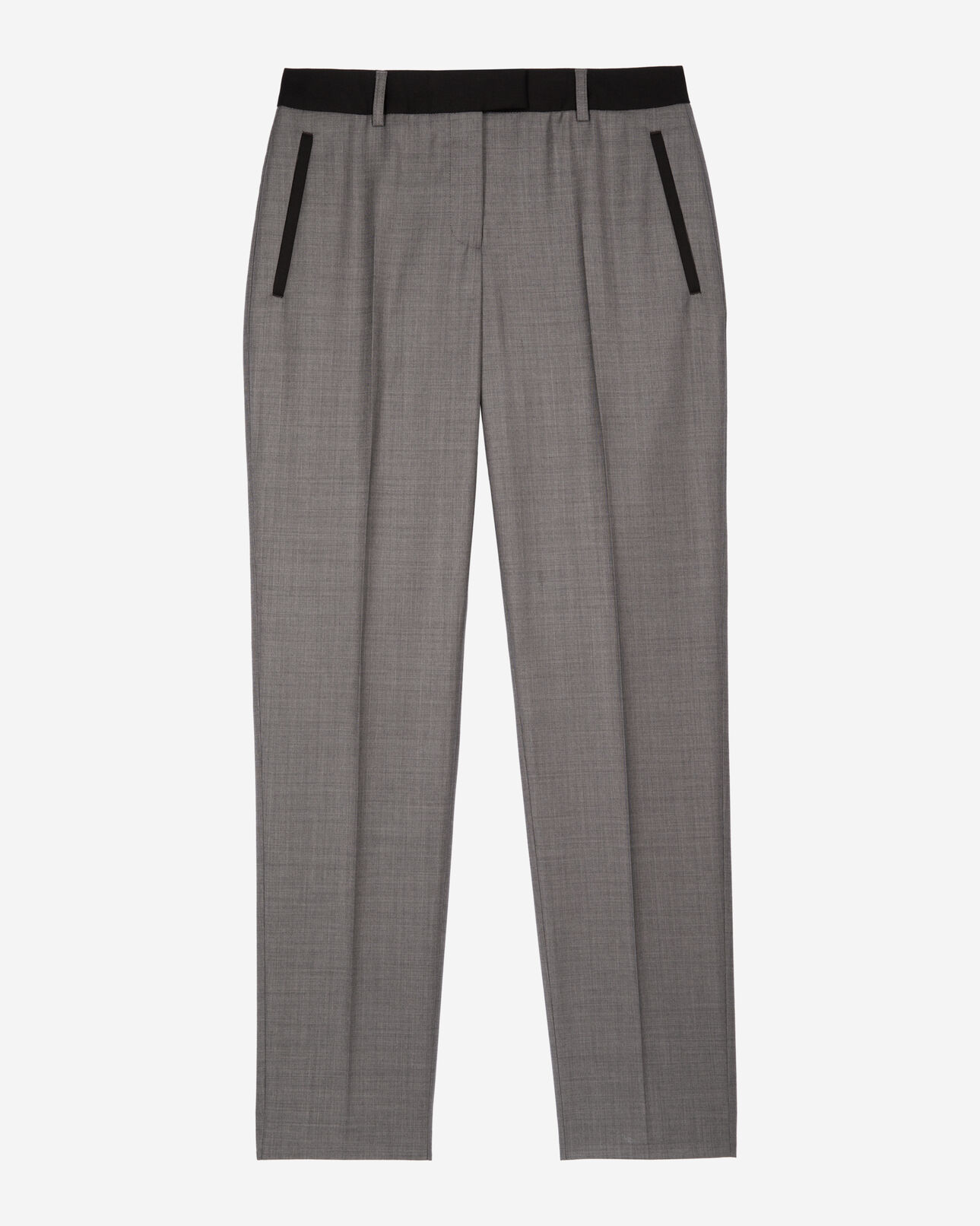 The Kooples FEMME DARK GREY pantalon tailleur ajusté gris