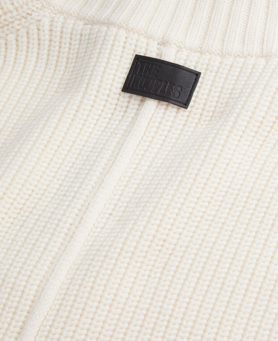 The Kooples WOMEN ECRU ecru ribbed wool plastron