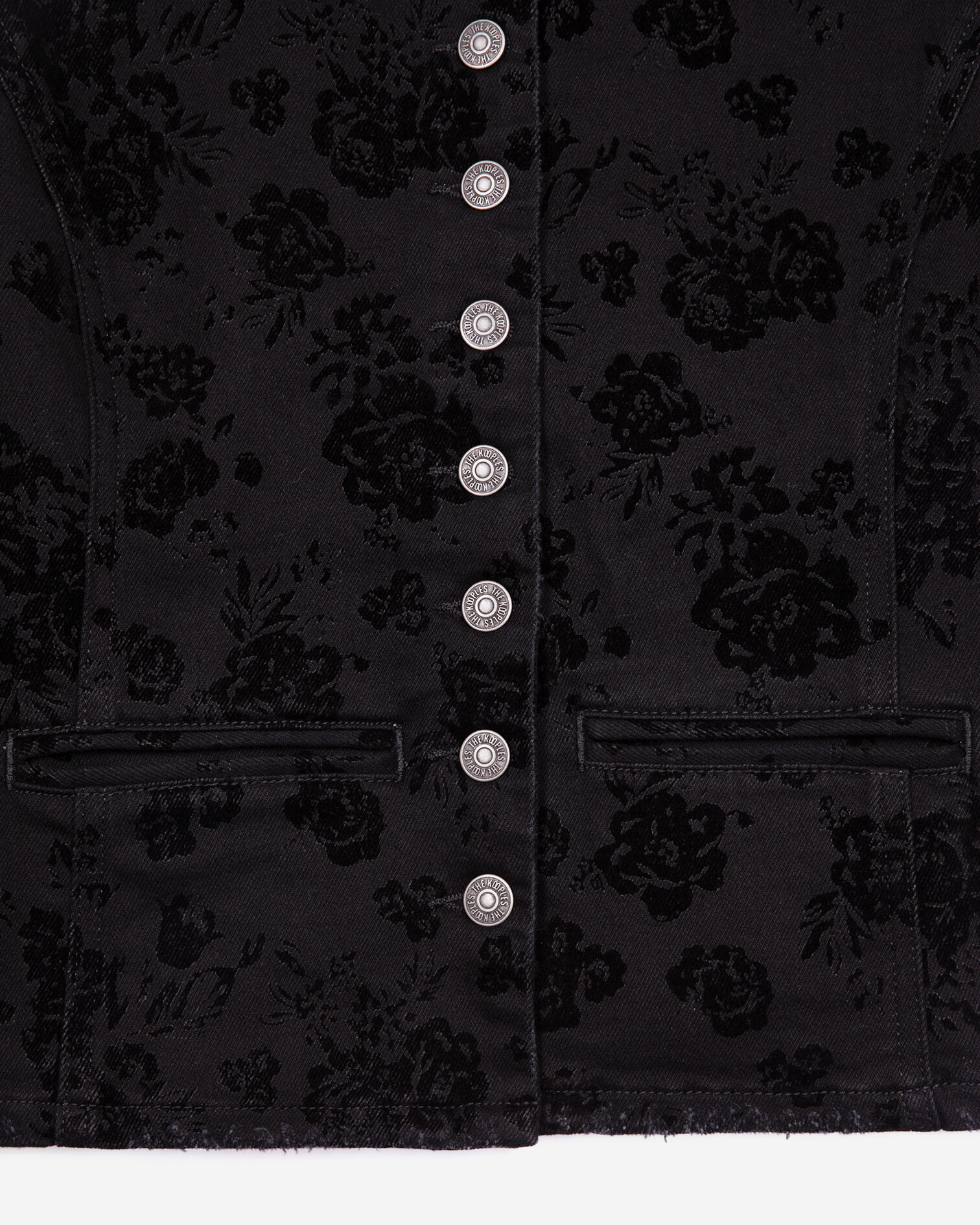 Black denim jacket, BLACK, hi-res image number null