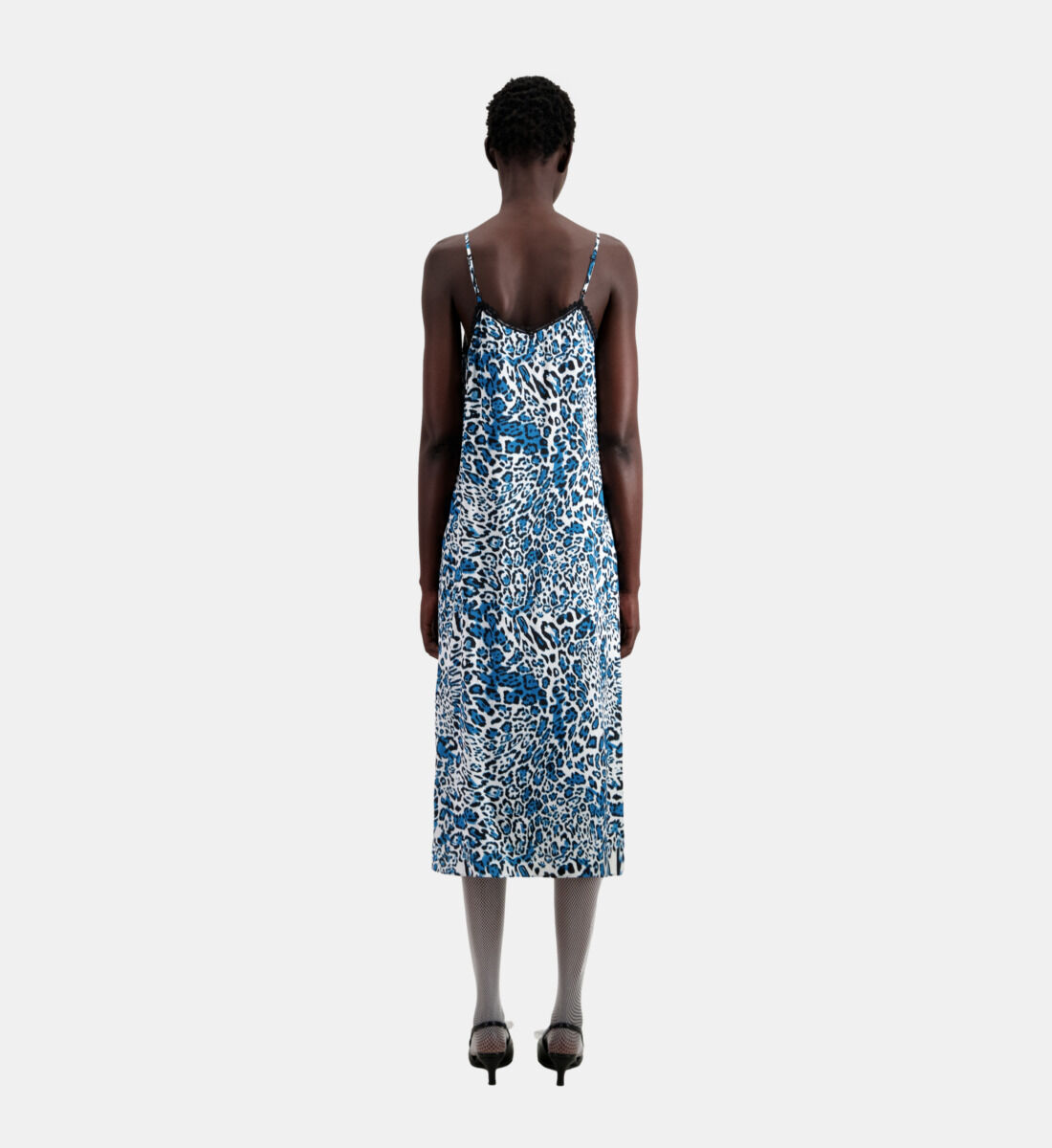 Green leopard clearance print slip dress